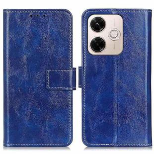 For Redmi 13x Retro Crazy Horse Texture Leather Phone Case(Blue)