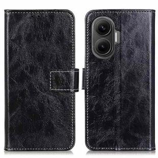 For Redmi Turbo 4 Pro Retro Crazy Horse Texture Leather Phone Case(Black)