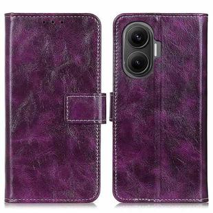 For Redmi Turbo 4 Pro Retro Crazy Horse Texture Leather Phone Case(Purple)