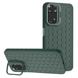 For Xiaomi Redmi Note 11 Pro Honeycomb Radiating Lens Holder TPU Phone Case(Green)
