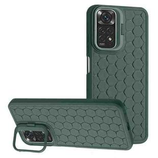 For Xiaomi Redmi Note 12 Pro 4G Honeycomb Radiating Lens Holder TPU Phone Case(Green)