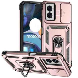 For Motorola Moto G Power 5G 2024 Sliding Camshield Holder Phone Case(Rose Gold)