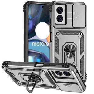 For Motorola Moto G Power 5G 2024 Sliding Camshield Holder Phone Case(Silver)