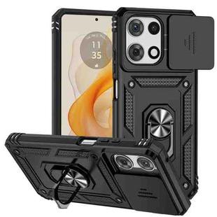 For Motorola Moto G 5G 2025 Sliding Camshield Holder Phone Case(Black)