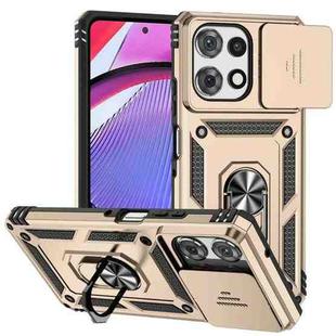 For Motorola Moto G Play 2025 / G Power 2025 Sliding Camshield Holder Phone Case(Gold)