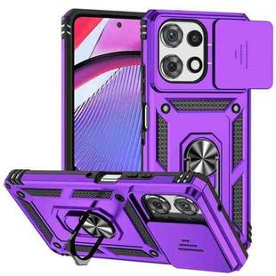 For Motorola Moto G Play 2025 / G Power 2025 Sliding Camshield Holder Phone Case(Purple)