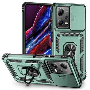 For Xiaomi Redmi Note 12 Pro 5G Global Sliding Camshield Holder Phone Case(Green)