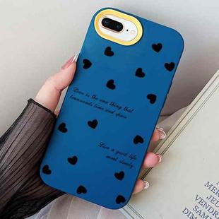 For iPhone 7 Plus / 8 Plus Love Hearts PC Hybrid TPU Phone Case(Royal Blue)