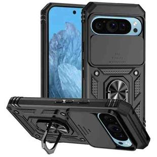 For Google Pixel 9 Sliding Camshield Holder Phone Case(Black)