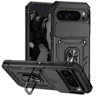 For Google Pixel 9 Pro Sliding Camshield Holder Phone Case(Black)
