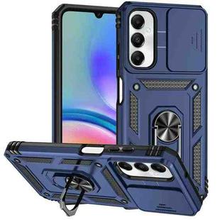 For Samsung Galaxy A05s Sliding Camshield Holder Phone Case(Blue)