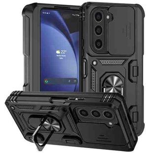 For Samsung Galaxy Z Fold6 5G Holder Phone Case(Black)