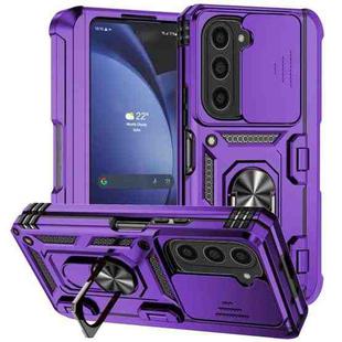 For Samsung Galaxy Z Fold6 5G Holder Phone Case(Purple)