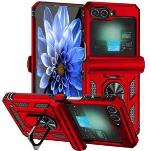 For Samsung Galaxy Z Flip6 5G Holder Phone Case(Red)