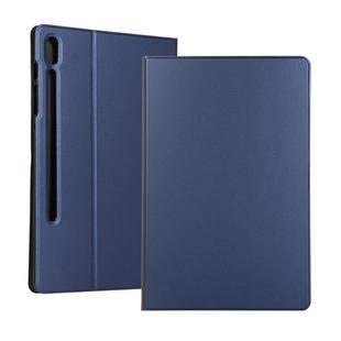 For Samsung Galaxy Tab S7 T870 (2020) Voltage Elastic Texture Horizontal Flip Leather Case with Holder(Dark Blue)