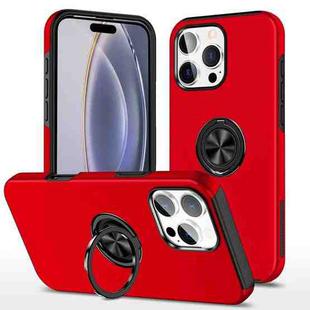 For iPhone 16 Pro Magnetic Ring Holder Phone Case(Red)