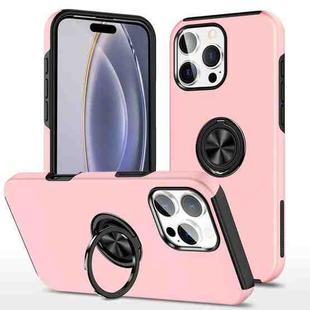 For iPhone 16 Pro Magnetic Ring Holder Phone Case(Rose Gold)