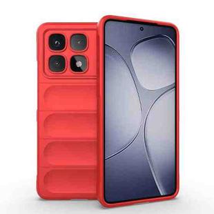 For Redmi K70 Ultra Global Magic Shield TPU + Flannel Phone Case(Red)