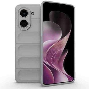 For Redmi A5 4G 171.7mm / Xiaomi Poco C71 Magic Shield TPU + Flannel Phone Case(Grey)