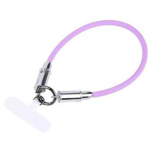 USB-C / Type-C to Type-C Data Cable Phone Anti-lost Short Lanyard, Length: 30cm(Purple Silicone)