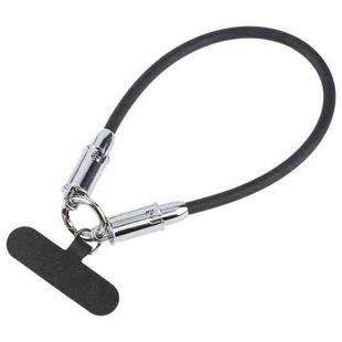 USB-C / Type-C to Type-C Data Cable Phone Anti-lost Short Lanyard, Length: 30cm(Black Silicone)