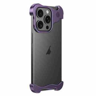 For iPhone 12 Pro Max Aromatherapy Alloy Frameless Phone Case(Purple)