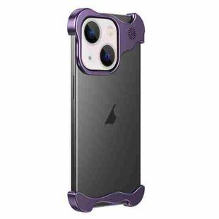 For iPhone 13 Aromatherapy Alloy Frameless Phone Case(Purple)