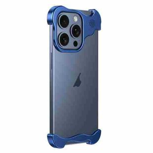 For iPhone 13 Pro Aromatherapy Alloy Frameless Phone Case(Blue)