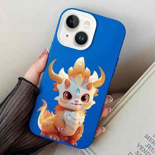 For iPhone 15 Plus Loong Baby PC Hybrid TPU Phone Case(Blue)