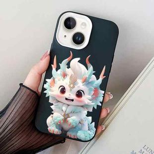 For iPhone 15 Loong Baby PC Hybrid TPU Phone Case(Black)