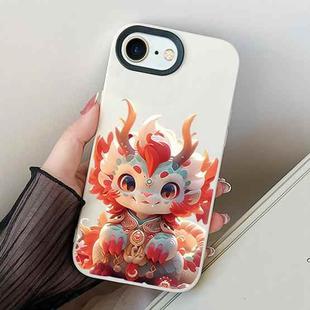 For iPhone 7 / 8 / SE 2022 Loong Baby PC Hybrid TPU Phone Case(White)