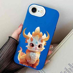 For iPhone 7 / 8 / SE 2022 Loong Baby PC Hybrid TPU Phone Case(Blue)