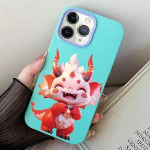 For iPhone 11 Pro Max Loong Baby PC Hybrid TPU Phone Case(Sky Cyan)