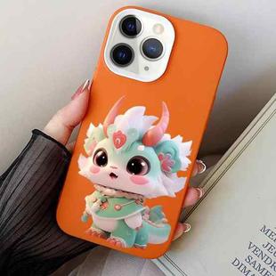 For iPhone 11 Pro Loong Baby PC Hybrid TPU Phone Case(Orange)