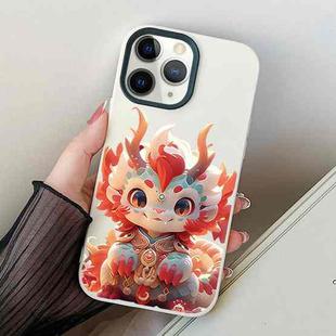 For iPhone 11 Pro Loong Baby PC Hybrid TPU Phone Case(White)