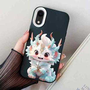 For iPhone XR Loong Baby PC Hybrid TPU Phone Case(Black)