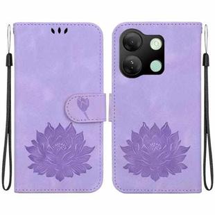 For Infinix Smart 7 HD Lotus Embossed Leather Phone Case(Purple)