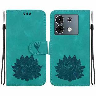 For Infinix Zero 30 5G Lotus Embossed Leather Phone Case(Green)