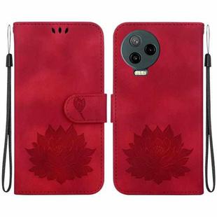 For Infinix Note 12 Pro 4G / Note 12 2023 Lotus Embossed Leather Phone Case(Red)