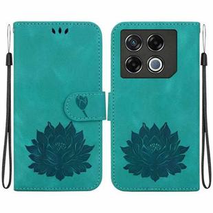 For Infinix GT 20 Pro Lotus Embossed Leather Phone Case(Green)