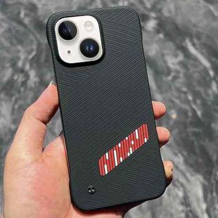 For iPhone 14 Carbon Fiber Frameless Cooling Phone Case(Red)