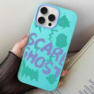 For iPhone 13 Pro Scared Ghost PC Hybrid TPU Phone Case(Sky Cyan)