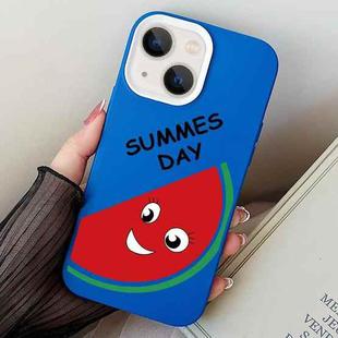 For iPhone 14 Watermelon PC Hybrid TPU Phone Case(Blue)