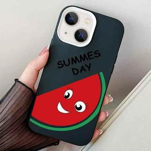 For iPhone 13 Watermelon PC Hybrid TPU Phone Case(Black)