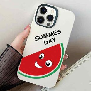 For iPhone 12 / 12 Pro Watermelon PC Hybrid TPU Phone Case(White)