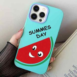 For iPhone 12 / 12 Pro Watermelon PC Hybrid TPU Phone Case(Sky Cyan)