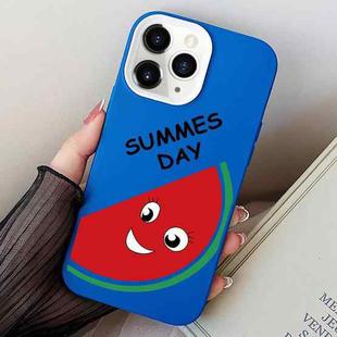 For iPhone 11 Pro Max Watermelon PC Hybrid TPU Phone Case(Blue)
