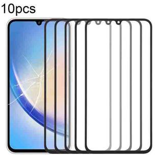 For Samsung Galaxy A34 5G SM-A346B 10pcs Front Screen Outer Glass Lens with OCA Optically Clear Adhesive