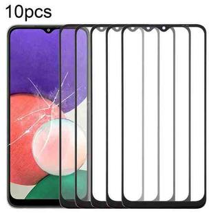 For Samsung Galaxy A22 5G SM-A226B 10pcs Front Screen Outer Glass Lens with OCA Optically Clear Adhesive