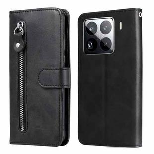 For Xiaomi 15 Pro Fashion Calf Texture Zipper Leather Phone Case(Black)